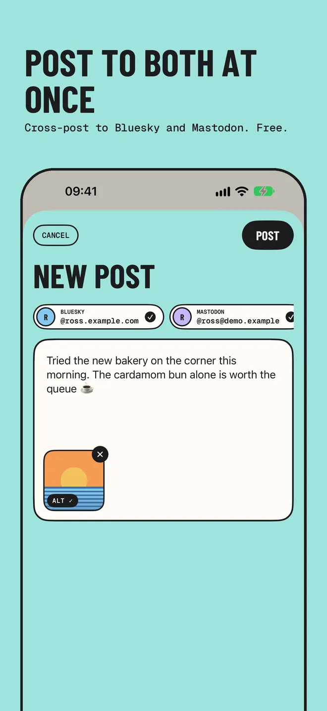 Post to both at once