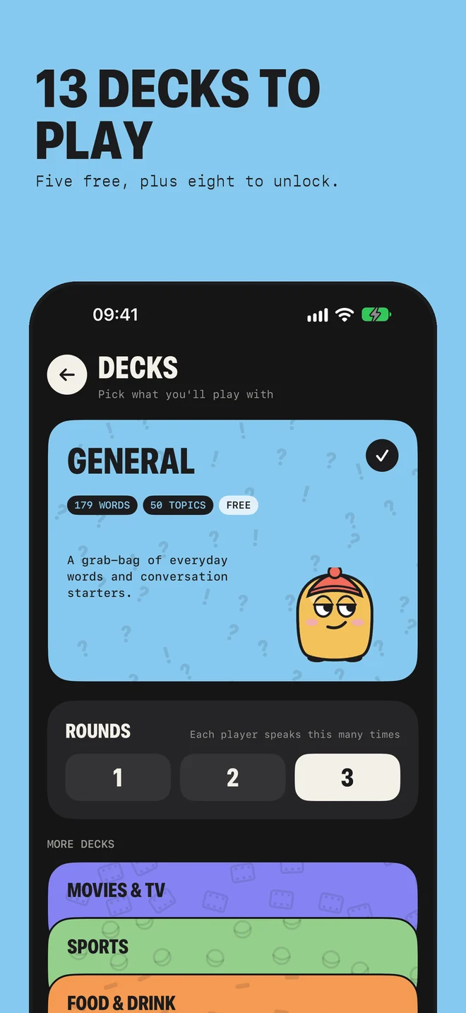 13 decks to play