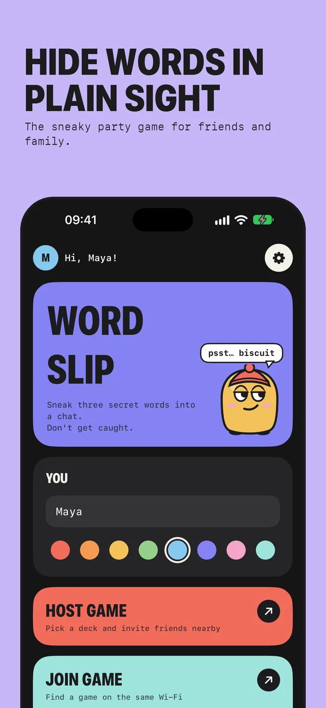 Hide words in plain sight